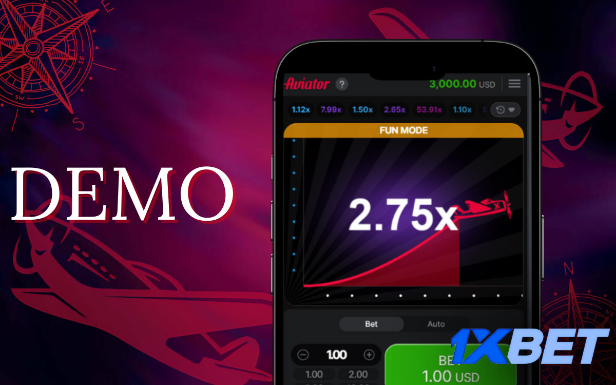 1xbet Play the Aviator demo 